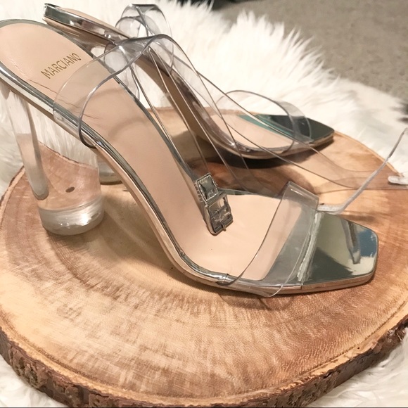 Marciano Clear High Heel Sandal - Picture 3 of 6